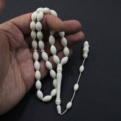 Deve Kemiği Tespih Beyzi Kesim 7*11,5 (mm)