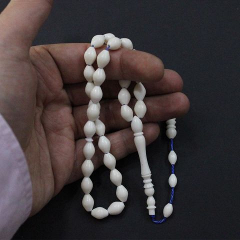 Deve Kemiği Beyzi Kesim Tespih 7*10 (mm)